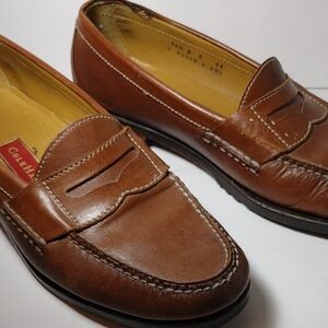 Cole Haan Brown Leather Penny Loafers